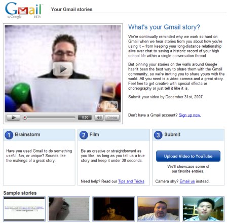 Gmail Wettbewerb: Whats your Gmail Story?