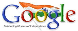 Google Doodle Indien - 60 Jahre Freiheit