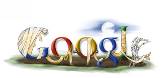 Google Doodle zum Halloween Fest 2006