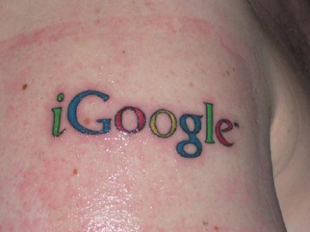 Tattoos Feet on Google Tattoos     Fan Mit Igoogle Tattoo   Suchmaschinen Blog