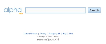 Yahoo Alpha Metasuchmaschine