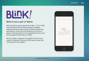 Die Messaging-App Blink wurde von Yahoo übernommen.