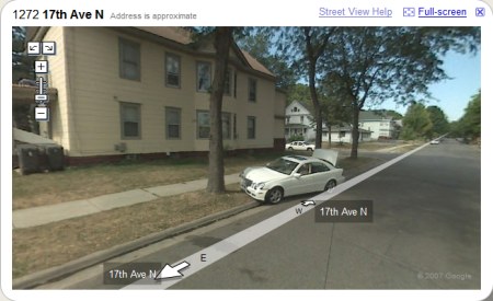 Google Maps StreetView Autounfall in Minneapolis