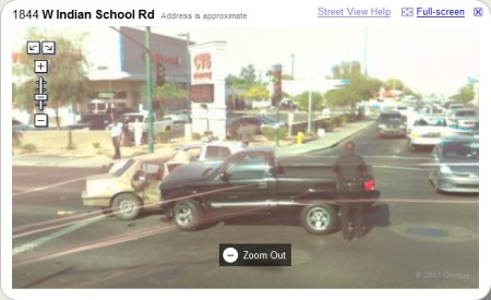 Google Maps StreetView Autounfall in Phoenix