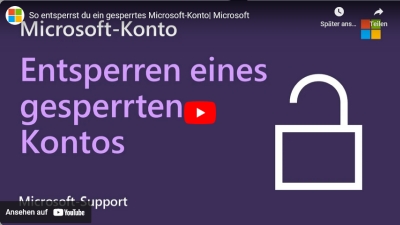 Microsoft Konto gesperrt: Automatisierter Scan kann die Ursache sein!