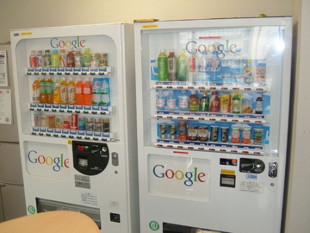 Snack Automaten in Googles Niederlassung in Japan