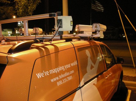 Google Street View Car von Teleatlas.com - Ansicht hinten Rechts