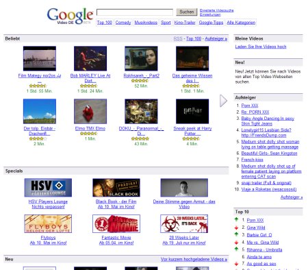 Google Video - Videosuchmaschine