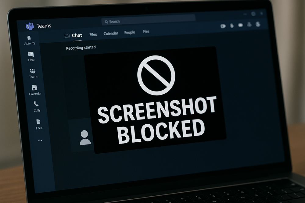 Keine Screenshots mehr: Microsoft verhindert Aufnahmen in Teams
