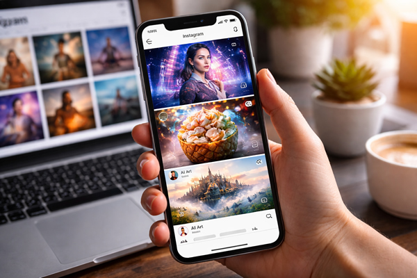 Viele KI-Inhalte auf Instagram