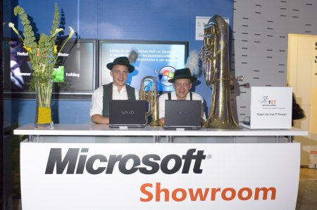 Microsoft Showroom Digital Lifestyle - Besuch der Künstler von Bayern Extrem
