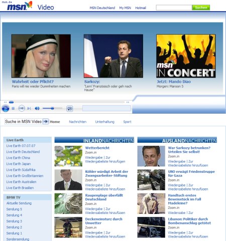 MSN Video und BMW schliessen Content-Kooperation - BMW-TV ins Menü integriert