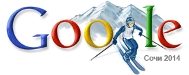 Google Doodle zu den Olympischen Winterspielen 2014