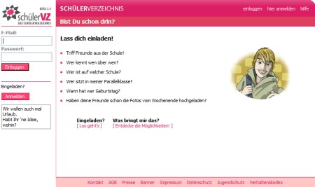 schülerVZ - Das Netzwerk für Schüler