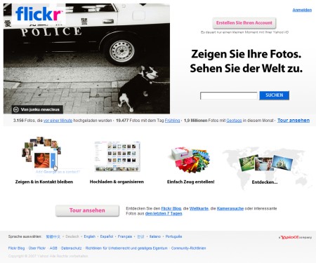 Flickr Online Foto Hosting Service