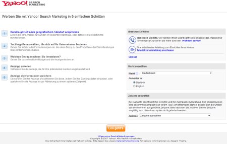 Yahoo! Search Marketing öffnet neue Werbeplattform jetzt auch für Neukunden