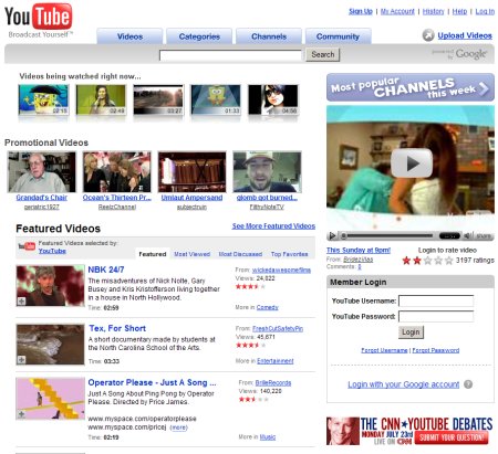 Youtube im neuen Design